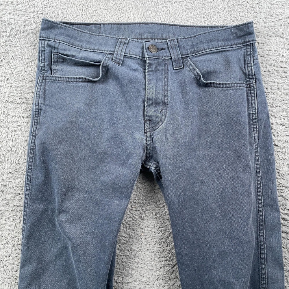Levis 511 Jeans Mens 31x32 Gray Slim Fit Stretch Denim Pants Casual 30x30